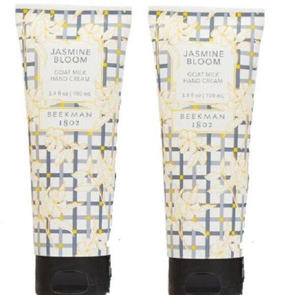 2 Beekman 1802 Goat Milk Hand Cream JASMINE BLOOM (3.4 fl. oz each tube) SEALED - Picture 1 of 2